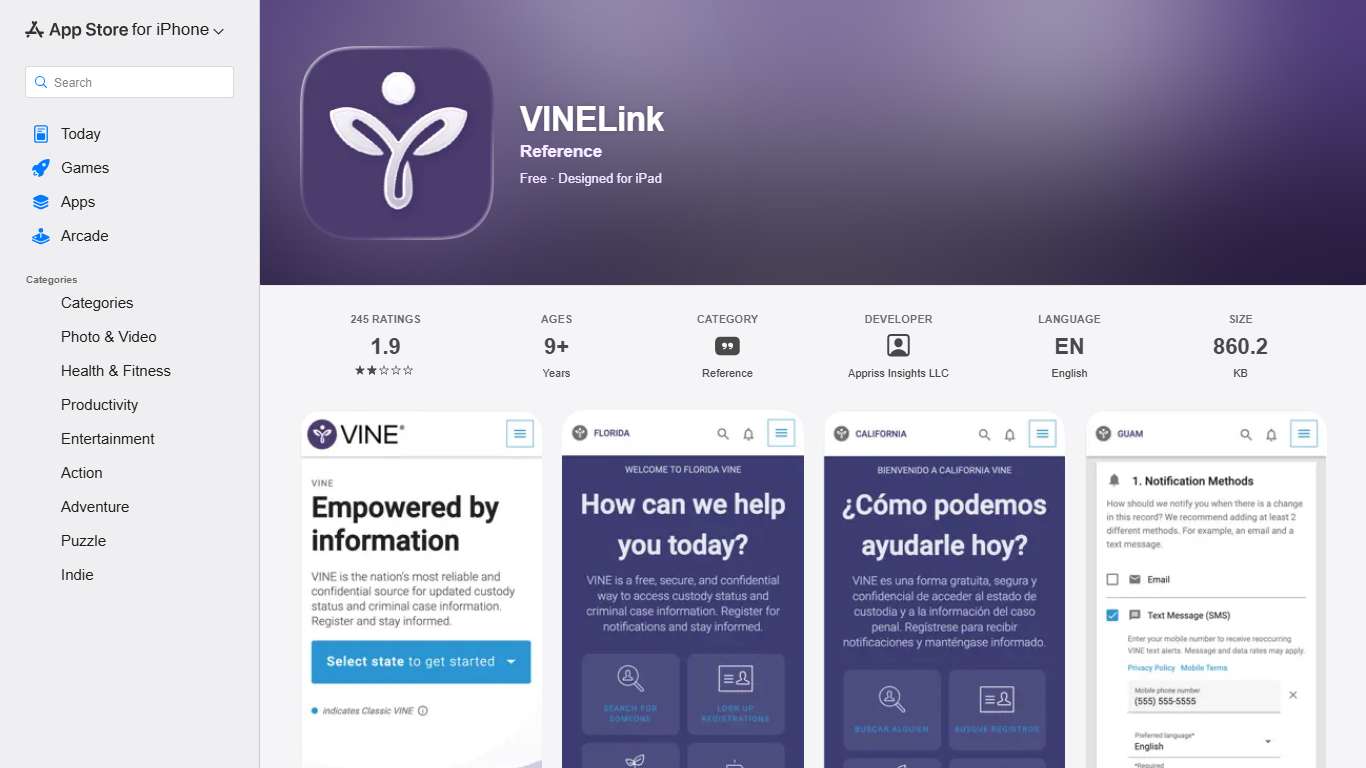 ‎VINELink App - App Store